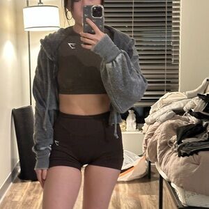 Free people cropped hoodie